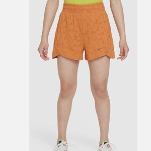 Nike Girls‎ Dri Fit Breezy High Waisted Training Shorts FB1095 815 NWT Size M